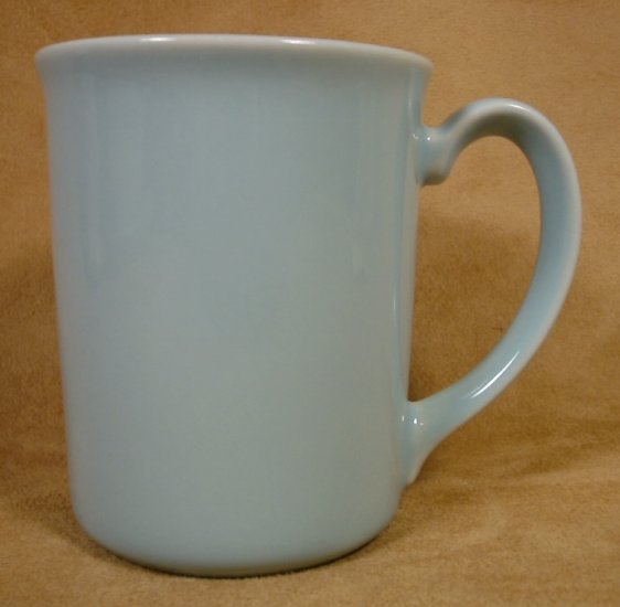 CORNING CORELLE AQUA STONEWARE MUGS G/W FOREVER YOURS