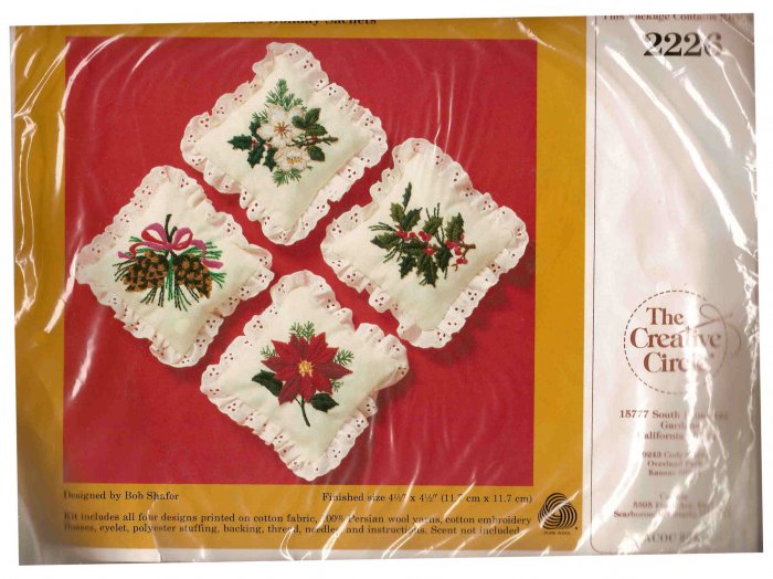 THE CREATIVE CIRCLE HOLIDAY SACHETS KIT #2226 *SHIPS FREE*