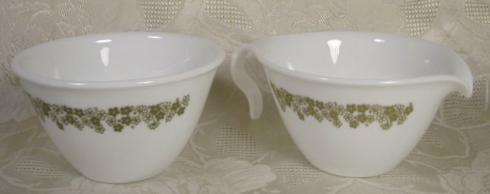 CORELLE CRAZY DAISY SPRING BLOSSOM SUGAR & CREAMER