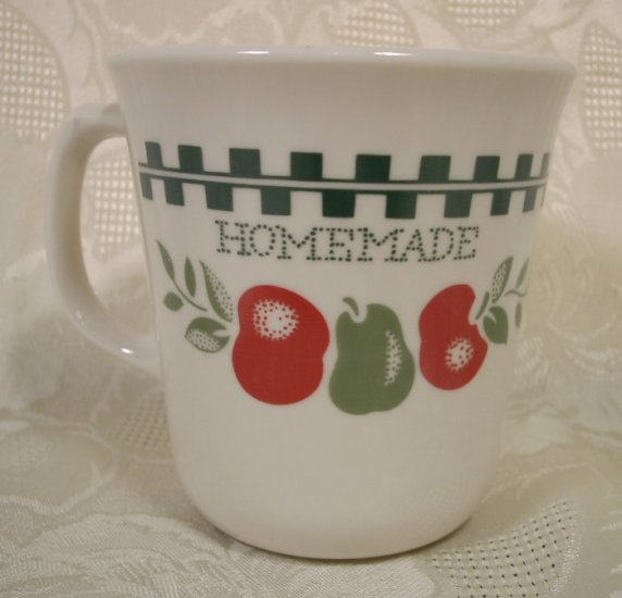 CORELLE FARM FRESH APPLES TAPERED MUGS SET OF 4