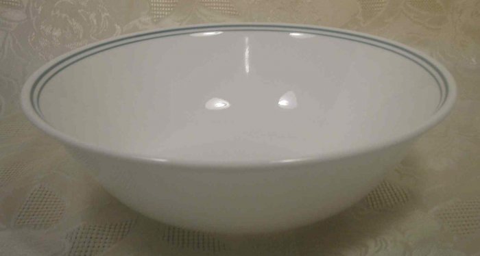CORELLE ROSEMARIE GREEN STRIPED 1 QT. SERVING BOWL