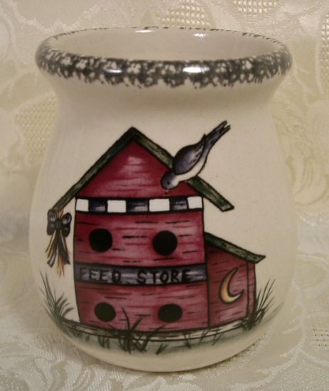 HOME & GARDEN PARTY BIRDHOUSE SM. SPOON JAR CANDLE
