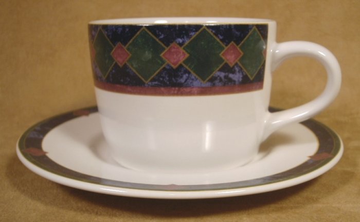 PFALTZGRAFF AMALFI CLASSIC CUPS & SAUCERS SET OF 4