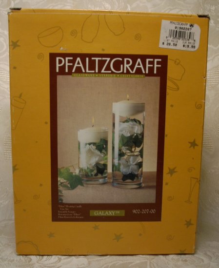 PFALTZGRAFF GALAXY PILLARS - FLOATING CANDLE VASE SET