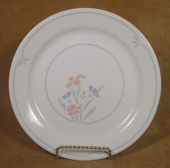 CORELLE STENCIL GARDEN DINNER PLATES SET OF 4