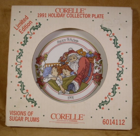 CORELLE 1991 VISIONS OF SUGAR PLUMS DINNER PLATE *NIB*