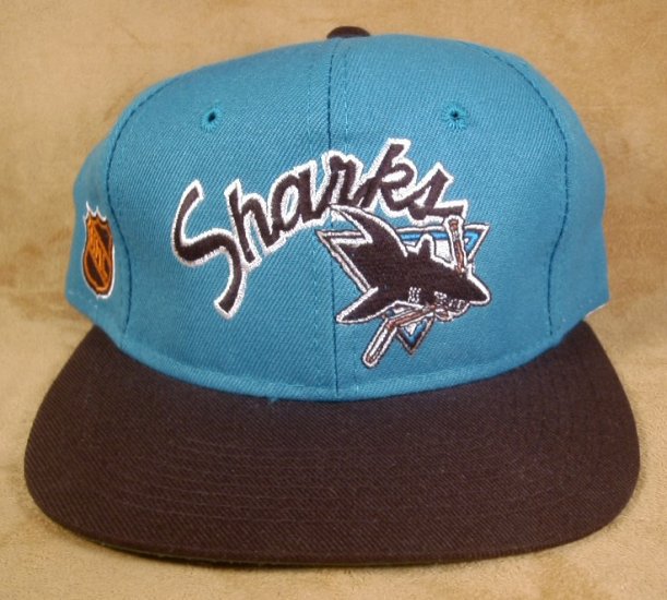 NHL CENTER ICE BASEBALL HAT SAN JOSE SHARKS NWT SIZE 7 *SHIPS FREE*
