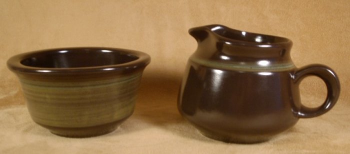 FRANCISCAN MADEIRA CREAM & SUGAR SET 2 PC.