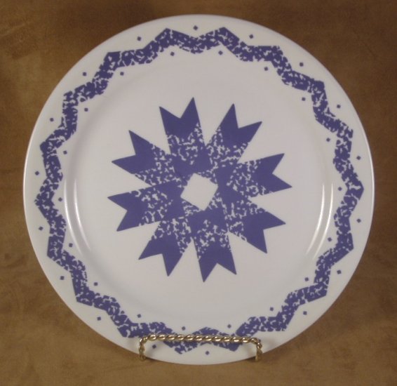CORELLE RARE BLUE STAR DINNER PLATE