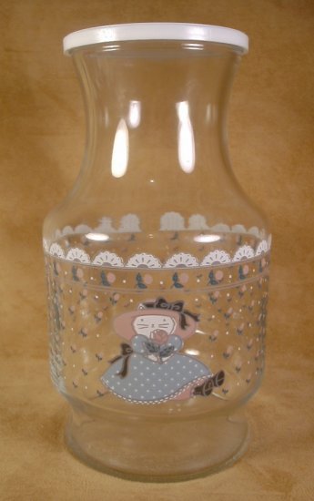 KITTY CAT PUSS 'N BOOTS BEVERAGE JUICE DECANTER W/LID
