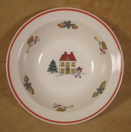 JAMESTOWN CHINA JOY OF CHRISTMAS SOUP CEREAL BOWLS SET OF 3
