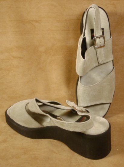 AEROSOLES LIME SUEDE MICRO JORDAN SLING BACK 9.5 B *NIB*