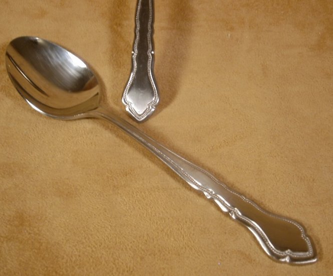 REED & BARTON REBACRAFT CARRIAGE SOUP PLACE SPOONS