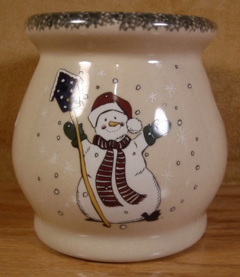 HOME & GARDEN PARTY SNOWMAN TART WARMER 2001 U.S.A.