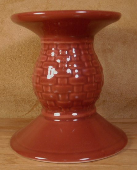 LONGABERGER WOVEN TRADITIONS PAPRIKA CANDLE HOLDER *EUC