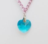 Blue Zircon Swarovski Crystal Necklace