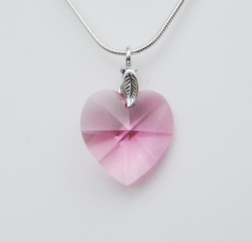 Rose Swarovski Crystal Necklace