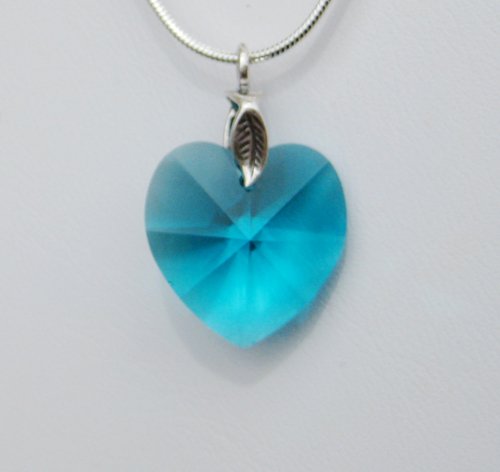 Blue Zircon Swarovski Crystal Necklace