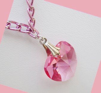 Rose Swarovski Crystal Necklace