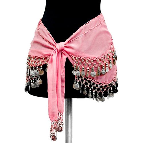 Belly Dancing Coin Belt SET: Pink