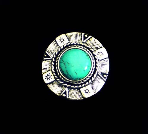 Round Turquoise Ring
