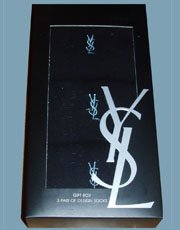 Yves Saint Laurent YSL Gift Boxed Black Socks