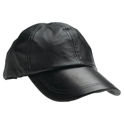 Giovanni Navarre® Solid Genuine Leather Baseball Cap