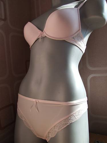 size 14 m ex m&s pink stretch smooth thong BNWOT