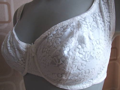 44b littlewoods undertones white lace underwired bra