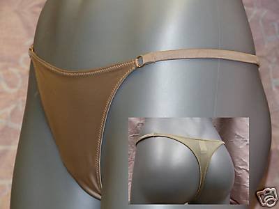 gossard superboost cappuchino satin thong m 12/14 bnwt