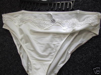 size 16 lg ex m&s cream modal full brief knickers bnwot