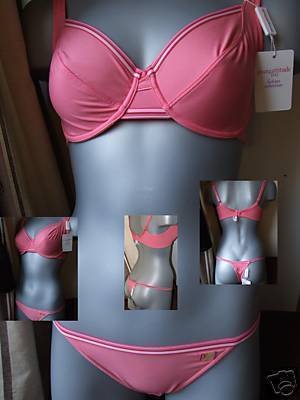 young attitude sporty coral thong large bnwt