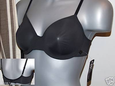 38c black pretty polly microfibre underwired bra bnwt