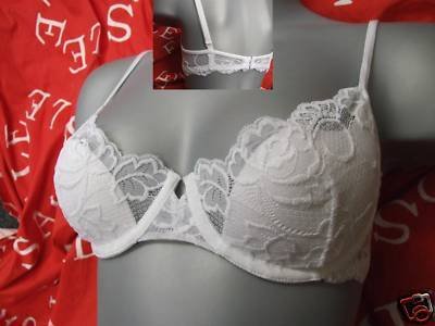 34b ex Ann Summers white lace padded underwired bra BN