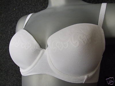 34e ex m&s white magic bra underwire lined seamfree BN