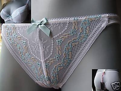 GOSSARD GARLAND tanga knickers size xl 16/18 white BNWT