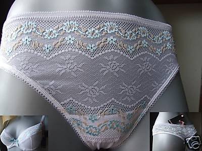 GOSSARD GARLAND g string thong size lg 14/16 white BNWT