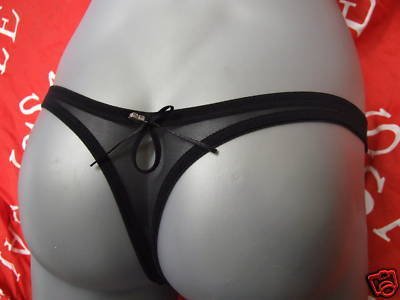 Triumph Crystal Feelings black thong size 14 bnwt