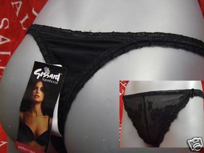 gossard black lace superboost thong size 16/18 BNWT