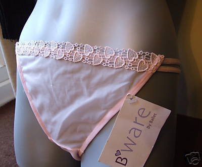 ballet pink love heart tanga knickers 10 to 12 bnwt