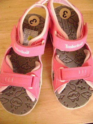Timberland Size 3 Girls Pink Adjustable Strap Sandal