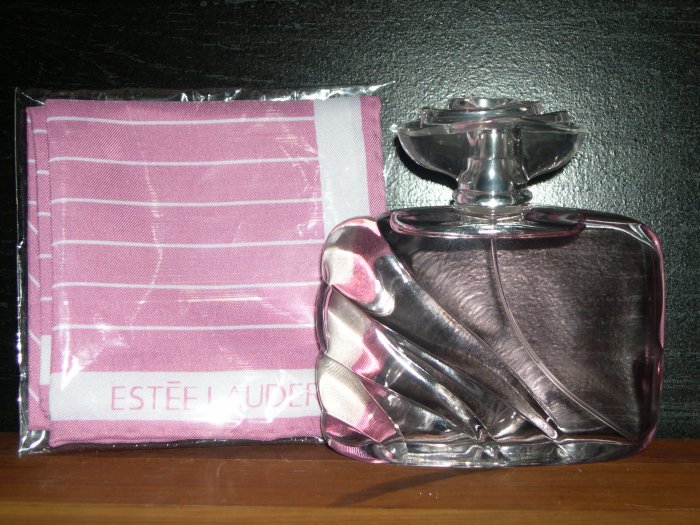 Estee Lauder Beautiful Sheer EDP 3.4 FL. OZ. Unboxed & Bonus Hanky