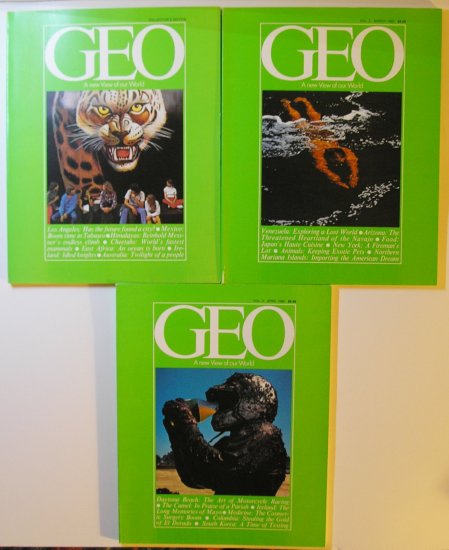 Geo - A New View of Our World: 3 Back Issues