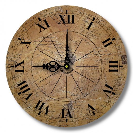 12" Decorative Wall Clock (Postcards from the Past)