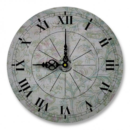 12" Decorative Wall Clock (Garden Floral)