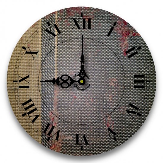12" Decorative Wall Clock (Office Tapestry)