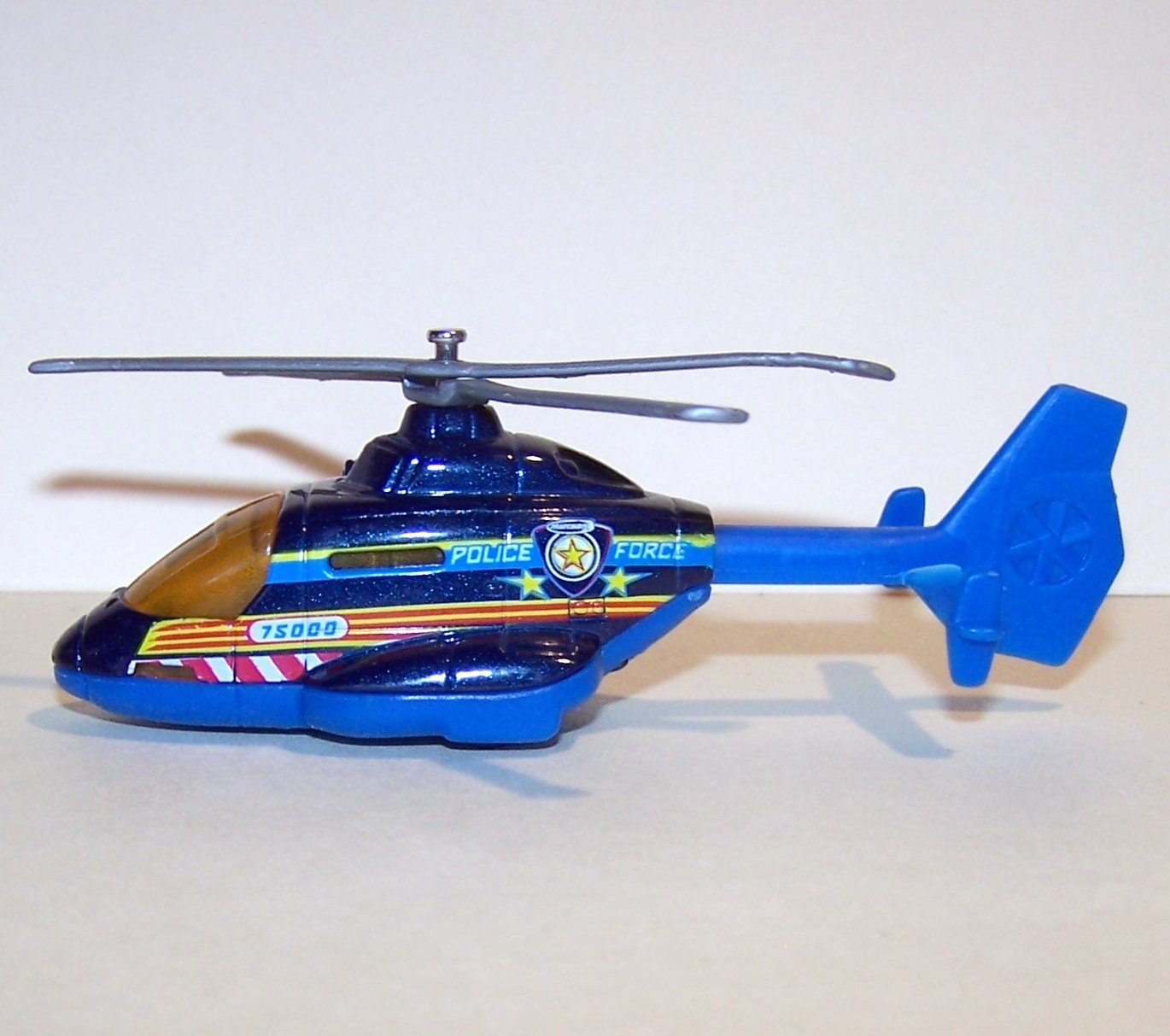 Matchbox 2002 Sea Rescue Helicopter Blue Police Force Model Toy