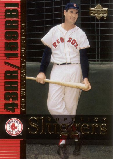 TED WILLIAMS 2003 SUPERIOR SLUGGERS #S15 BOSTON RED SOX