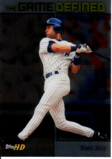 DEREK JETER 2001 TOPPS HD GAME DEFINED ALUMINUM #GD2 NEW YORK YANKEES