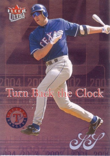 ALEX RODRIGUEZ 2004 ULTRA TURN BACK THE CLOCK #2TBC TEXAS RANGERS